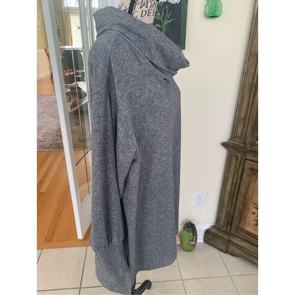 Maeve Anthropologie Sweater Gray Long Sleeve Cowl Neck Pullover - Picture 4 of 9